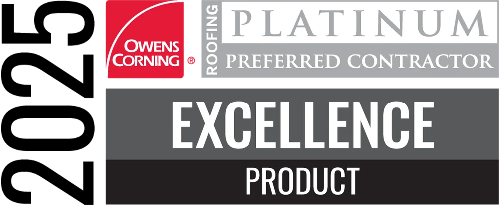 Owens Corning Installation Excellence Award 2025 presented to New View Roofing