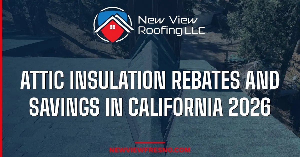 Attic Insulation Rebates and Savings in California 2026
