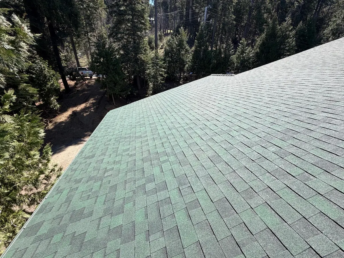 Mountain Cabin Full Reroof – Multi-Dormer Layout – Owens Corning Château Green in Shaver Lake, CA by New View Roofing – Photo 5