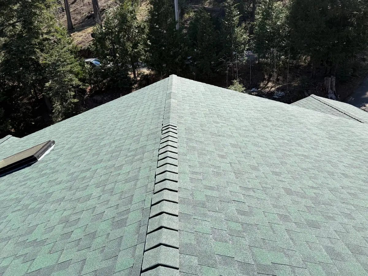 Mountain Cabin Full Reroof – Multi-Dormer Layout – Owens Corning Château Green in Shaver Lake, CA by New View Roofing – Photo 8